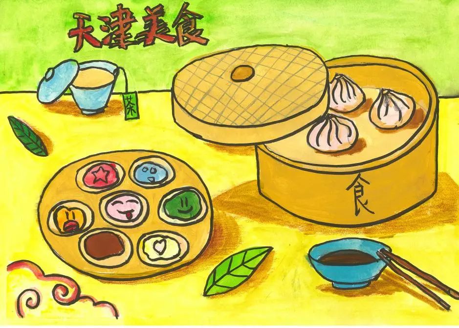 全国闻名的狗不理包子,十八街麻花…天津特色的煎饼果子,熟梨糕…天津